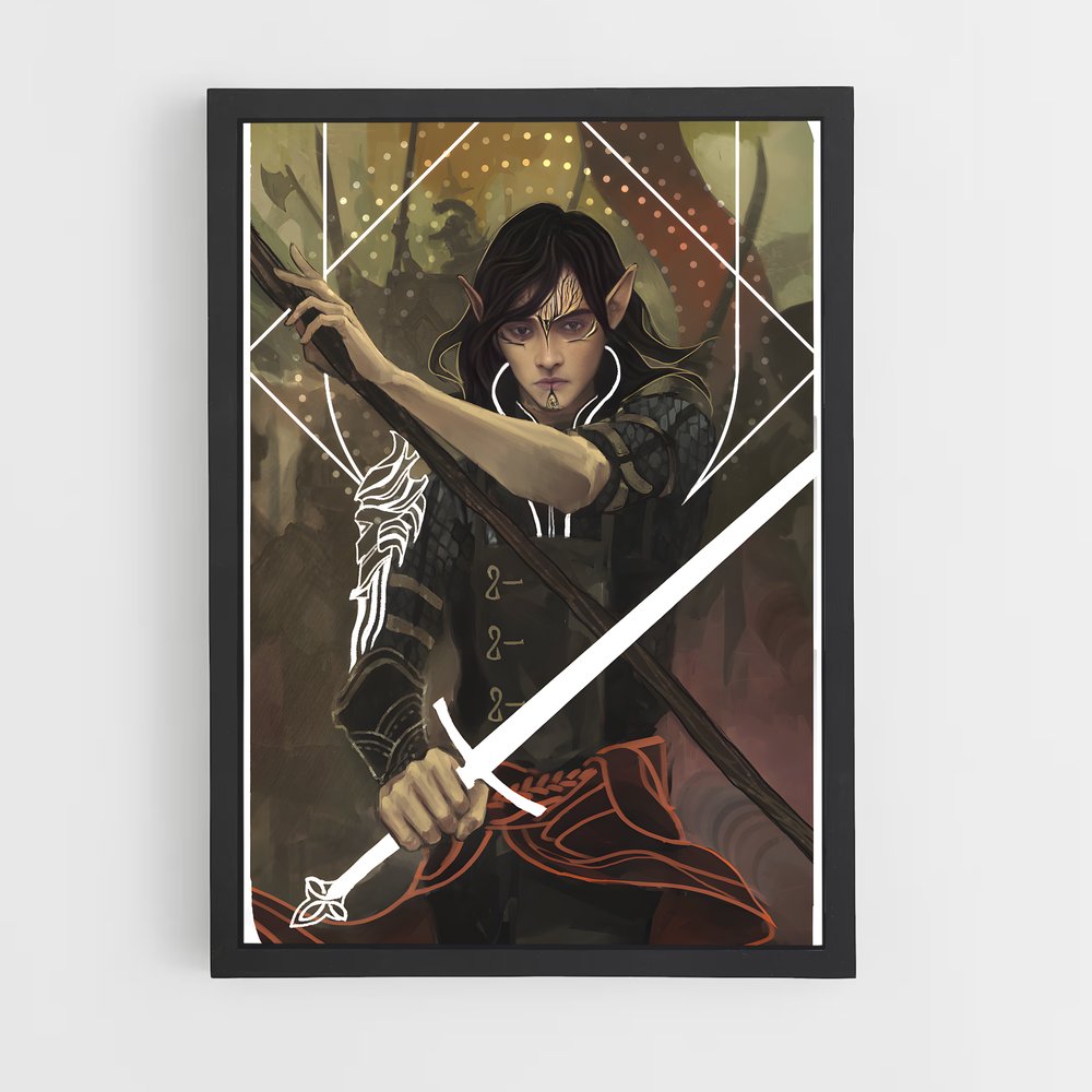 Poster Gardienne de Fer – affiche Dragon age (vue 2)